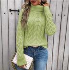 Jersey de punto cuello alto para mujer - Freja