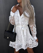 Hannah - Vestido camisero con lazada