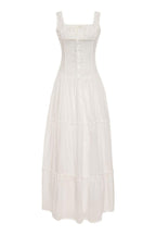 Anastasia - Vestido Maxi Semitransparente con Volantes