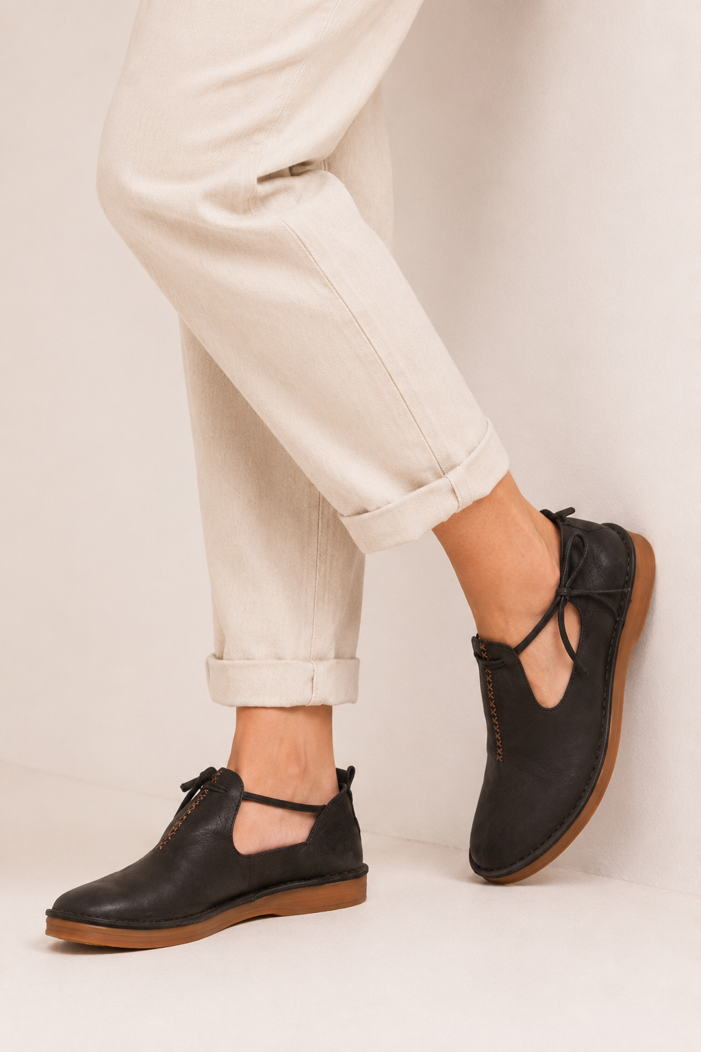 Zapatos planos casual para mujer con lazo ajustable - Fenja