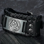Pulsera Vikinga de Cuero Hombre - Leif