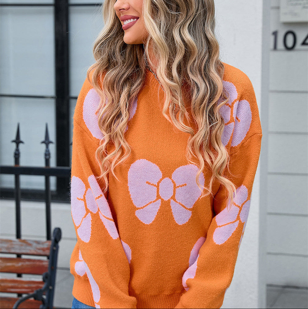 Pullover para mujer con estampado de moños - Freja