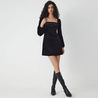 Vestido para mujer tipo terciopelo - Yalena