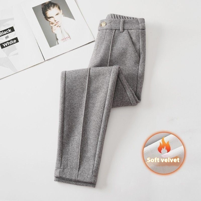 Pantalones para mujer efecto lana cálida - Annelise