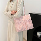 Bolso tote mujer lazos decorativos estilo universitario - Amelia