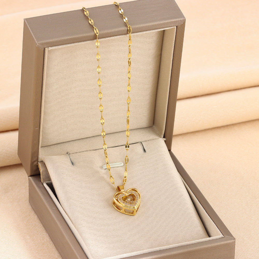 Collar Corazón Doble Mujer - Liora