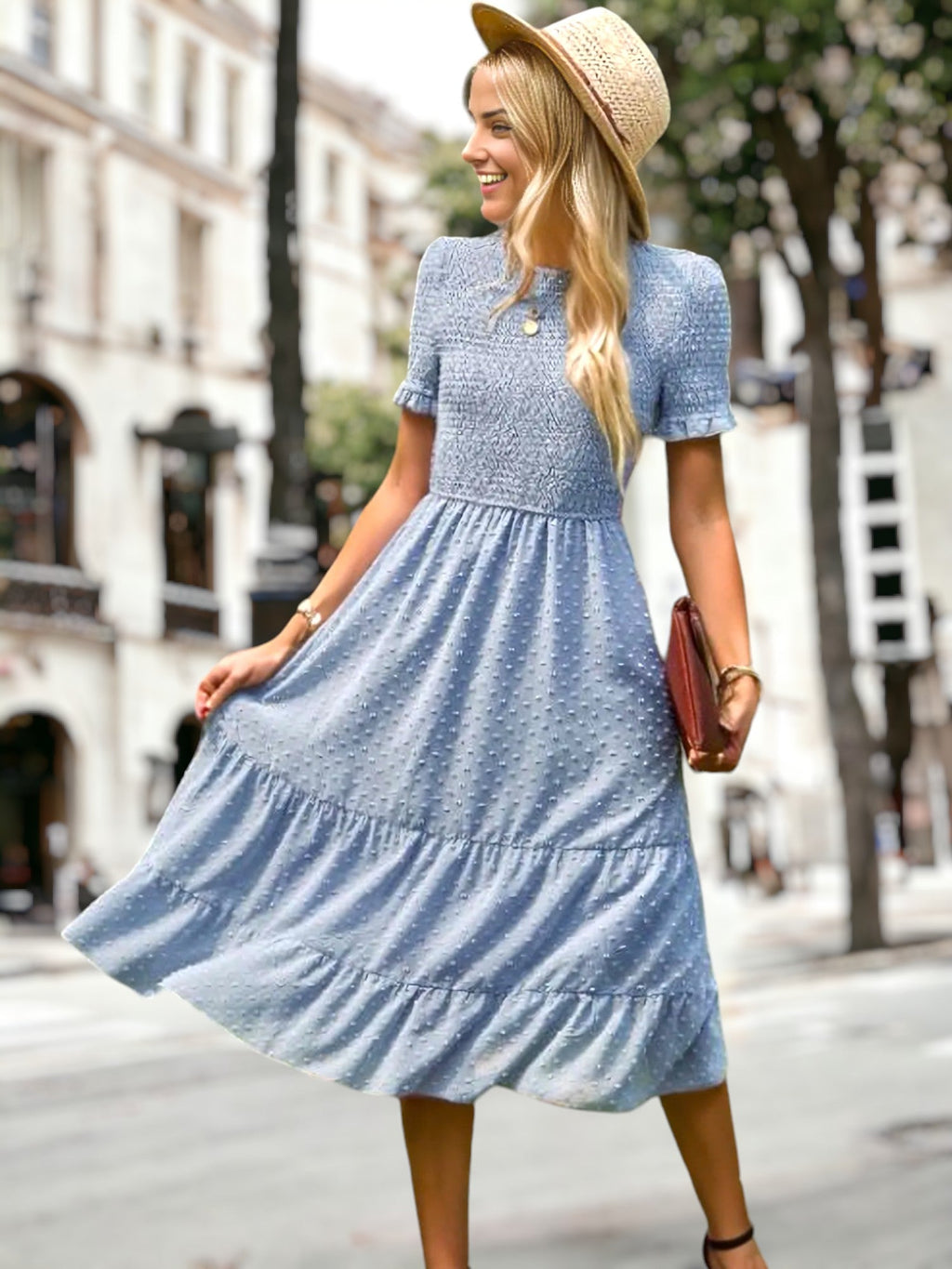 Elda - Vestido casual largo femenino en diferentes colores
