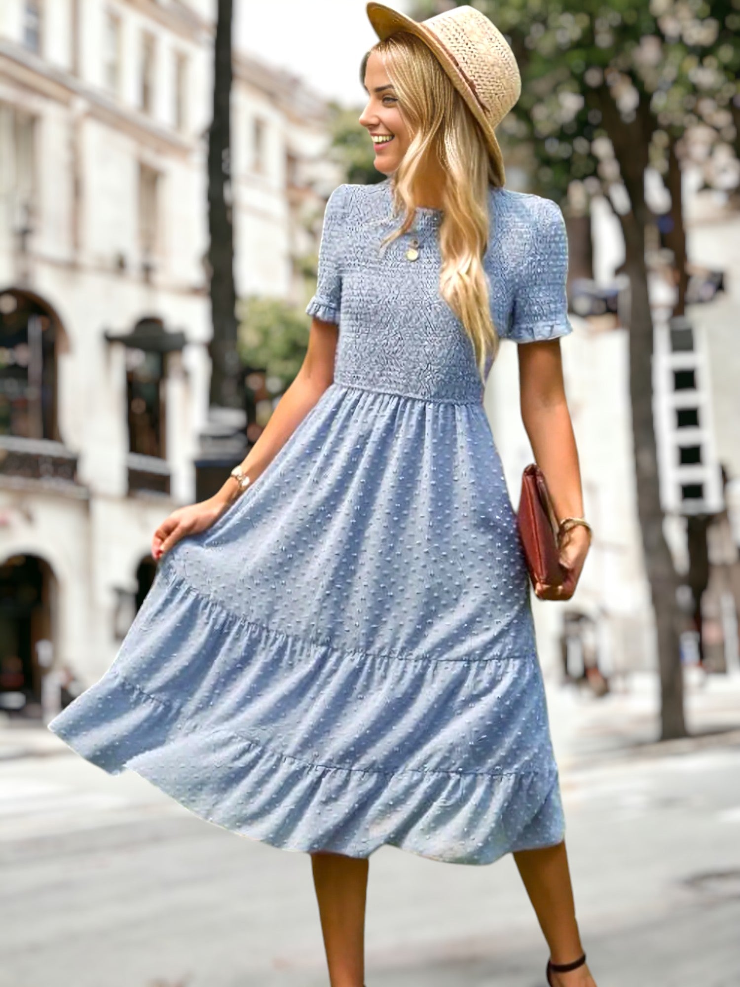 Elda - Vestido casual largo femenino en diferentes colores
