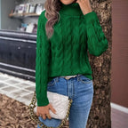 Jersey de punto cuello alto para mujer - Freja
