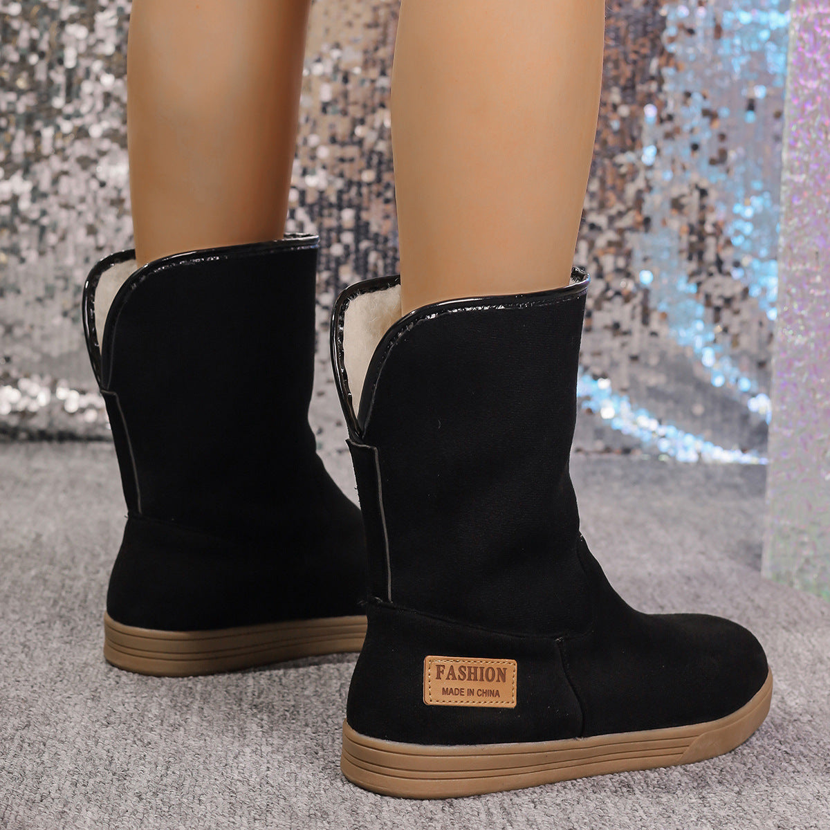 Botas para mujer estilo invernal de caña media - Yselle