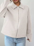 Chaqueta casual para mujer con cremallera - Alena