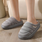 Unisex zapatillas de invierno de felpa antideslizante caliente - Nadir