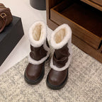 Botas de invierno para mujer de forro suave - Elsbethr
