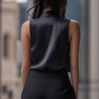 Blusa halter para mujer de corte sofisticado - Miwa