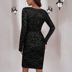 Vestido de fiesta con lentejuelas para mujer - Nagata