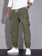 Ricardo - Cómodos pantalones de verano de pana para hombre