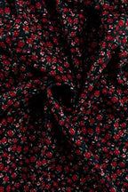 Bertha - Vestido Midi con Cuello en V y Flores
