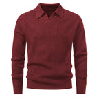 Suéter para hombre punto jacquard con cuello abierto - Raptor