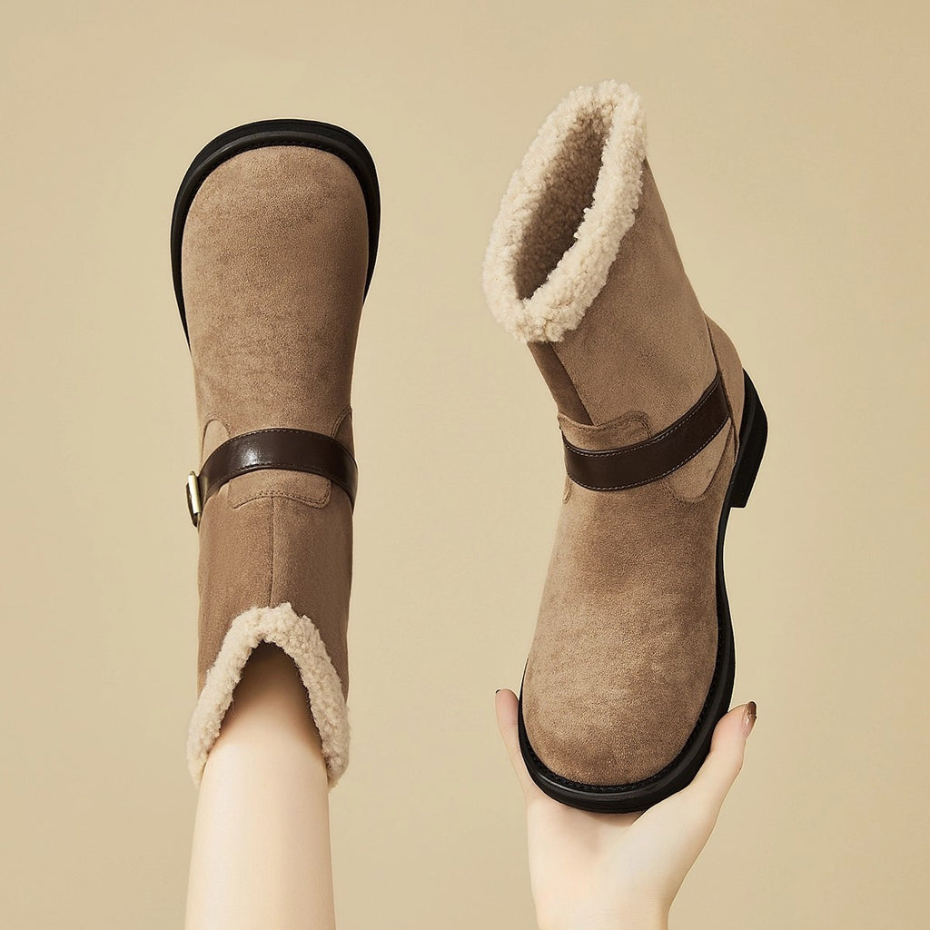 Botas de tobillo de acabado suave para mujer con silueta estilizada - Elvane