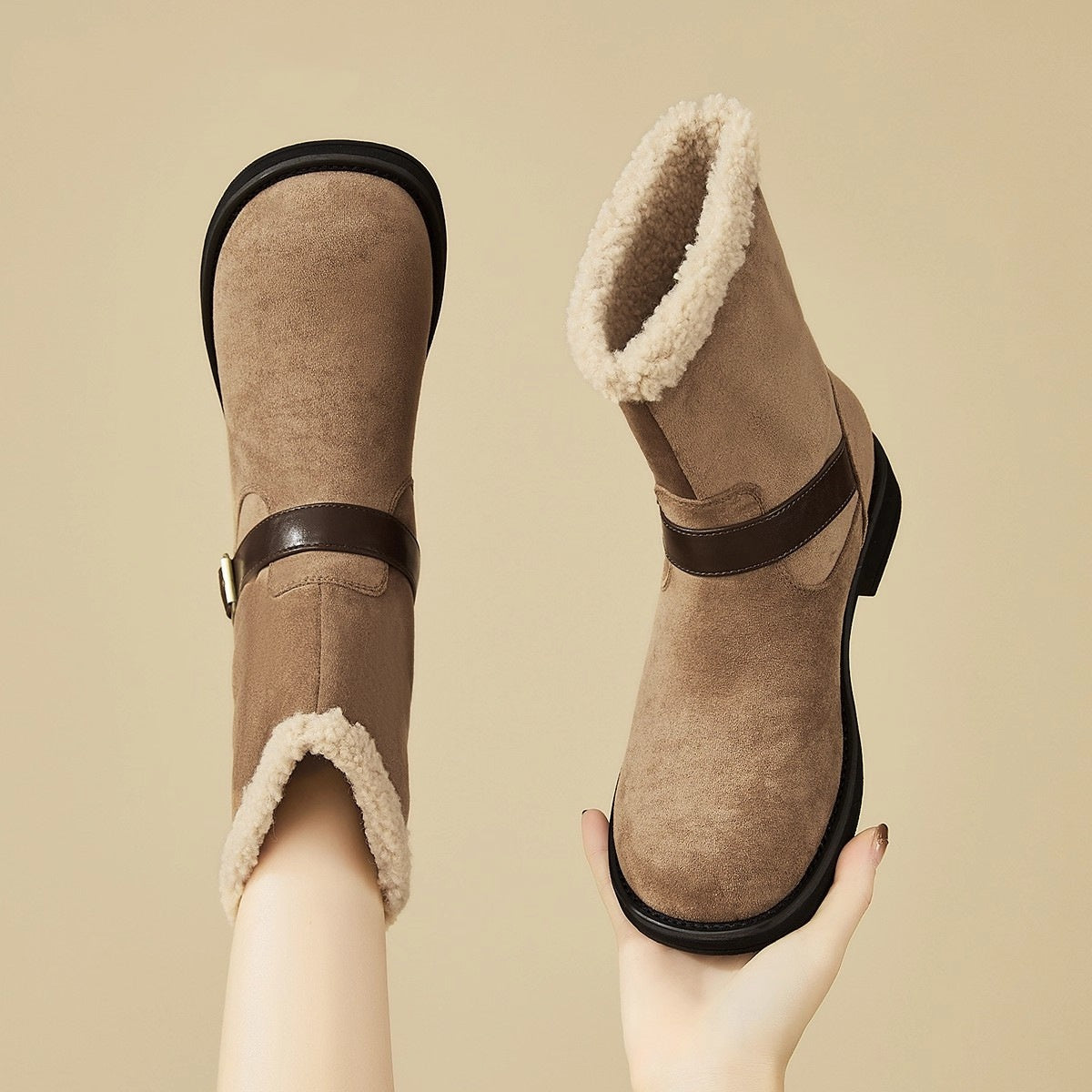 Botas de tobillo de acabado suave para mujer con silueta estilizada - Elvane