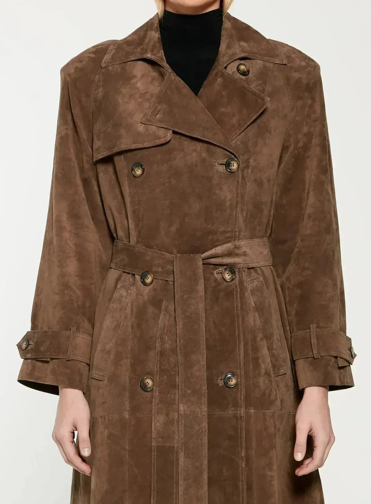 Gabardina para mujer efecto ante - Isola
