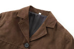 Blazer efecto ante para mujer con botones - Sarah