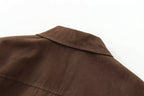 Blazer efecto ante para mujer con botones - Sarah