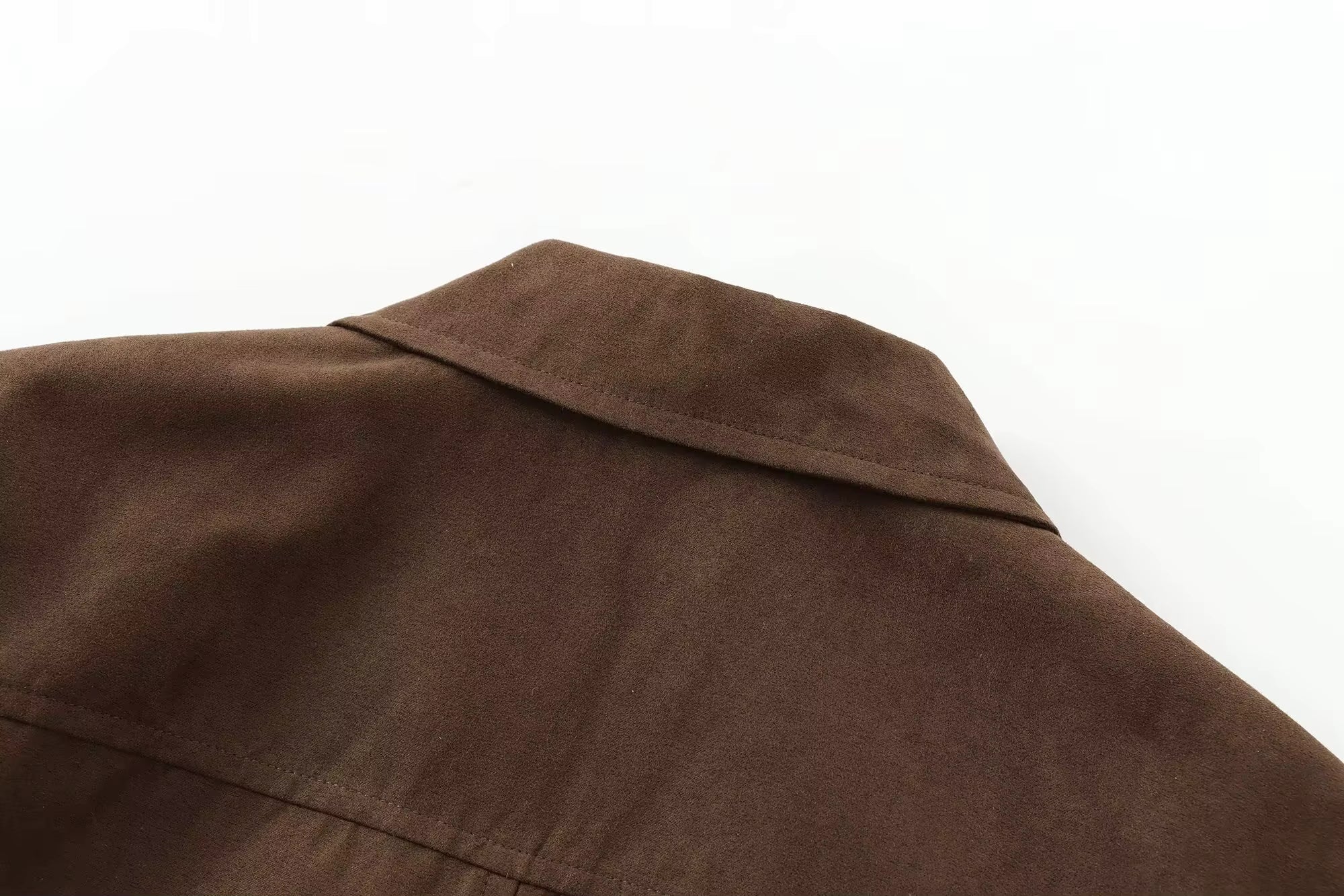 Blazer efecto ante para mujer con botones - Sarah