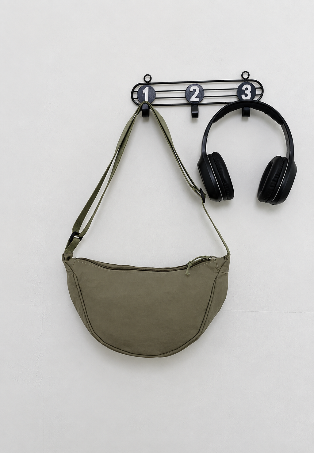 Bolso bandolera mujer nylon media luna correa ajustable - Nerea