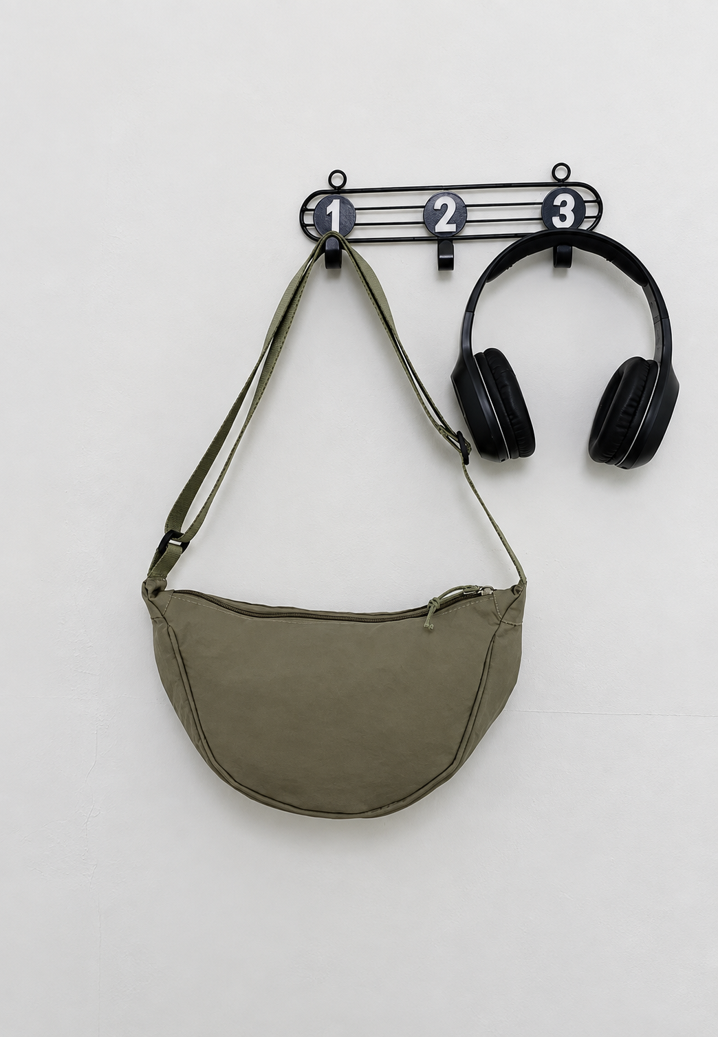 Bolso bandolera mujer nylon media luna correa ajustable - Nerea