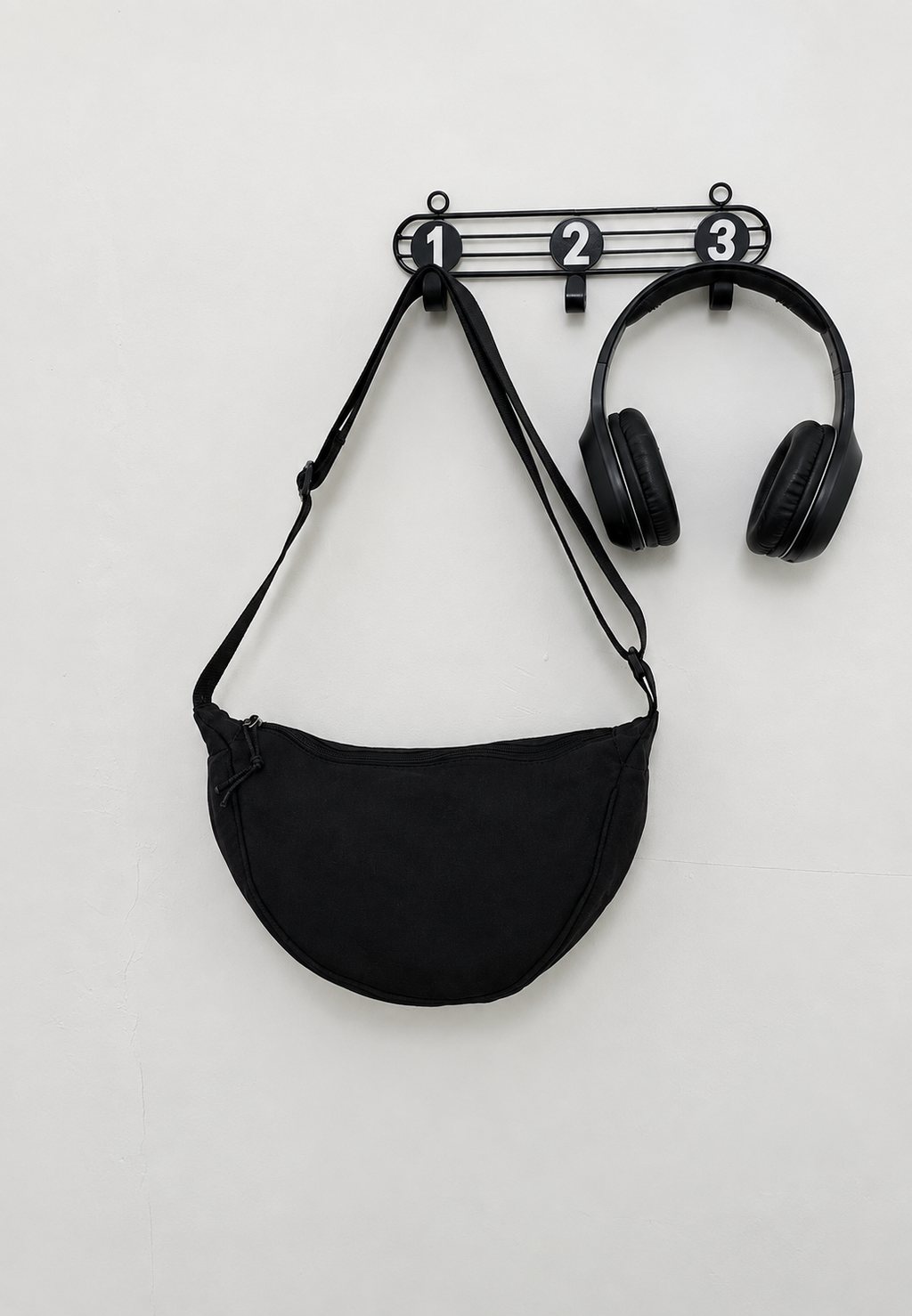 Bolso bandolera mujer nylon media luna correa ajustable - Nerea