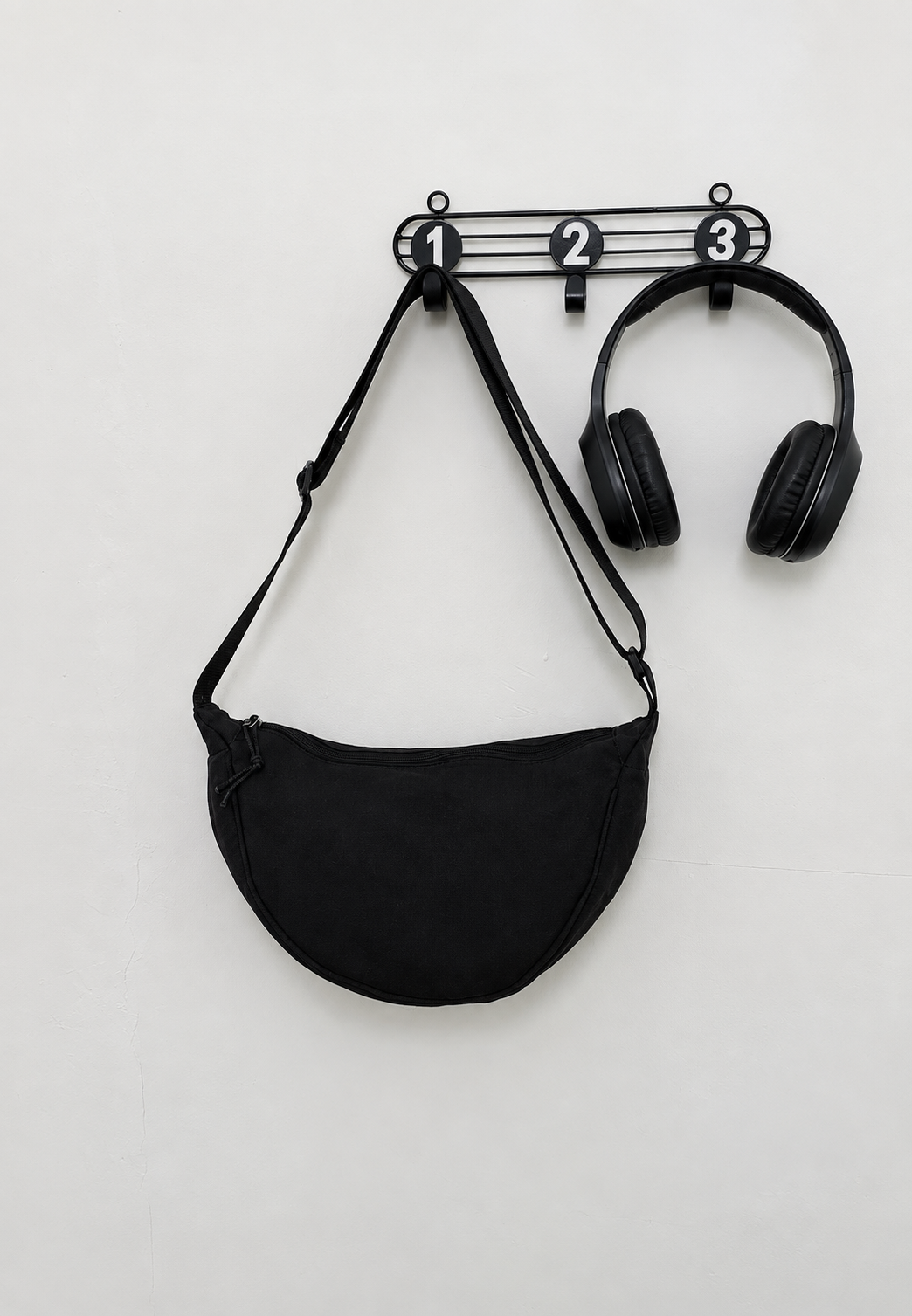 Bolso bandolera mujer nylon media luna correa ajustable - Nerea