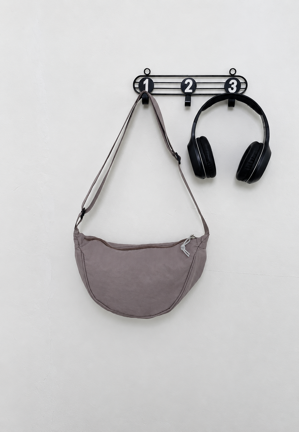 Bolso bandolera mujer nylon media luna correa ajustable - Nerea