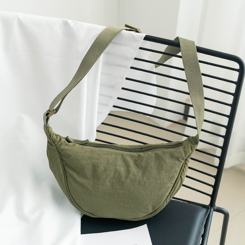 Bolso bandolera mujer nylon media luna correa regulable - Vianne