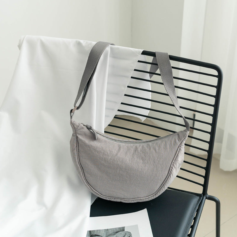 Bolso bandolera mujer nylon media luna correa regulable - Vianne