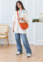 Bolso bandolera mujer nylon media luna correa regulable - Vianne