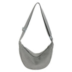 Bolso hombro mujer media luna textura acanalada - Violette