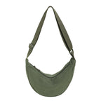 Bolso hombro mujer media luna textura acanalada - Violette