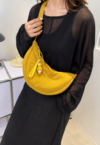 Bolso hombro nylon mujer media luna correa ajustable - Camille