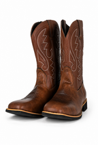 Botas cowboy para hombre de piel sintética con bordados - Hagen