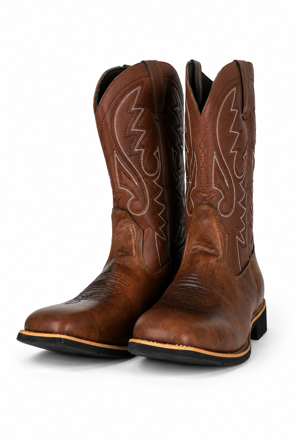 Botas cowboy para hombre de piel sintética con bordados - Hagen