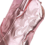 Botas cowboy mujer caña media bordados tacón ancho - Helga