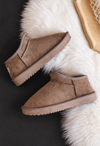 Botines planos de invierno efecto ante - Nolia