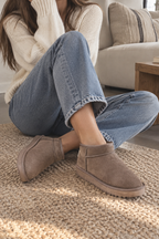 Botines planos de invierno efecto ante - Nolia