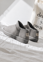 Botines planos de invierno efecto ante - Nolia