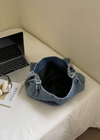 Bolso mujer denim estilo urbano cadena metálica - Briseida