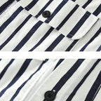 Camisa casual para hombre de algodón a rayas estilo relajado - Damián