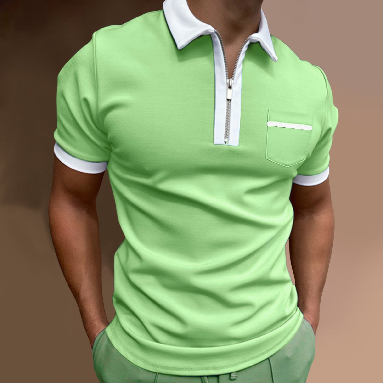Anton - Bolso slim con solapa de moda para hombre