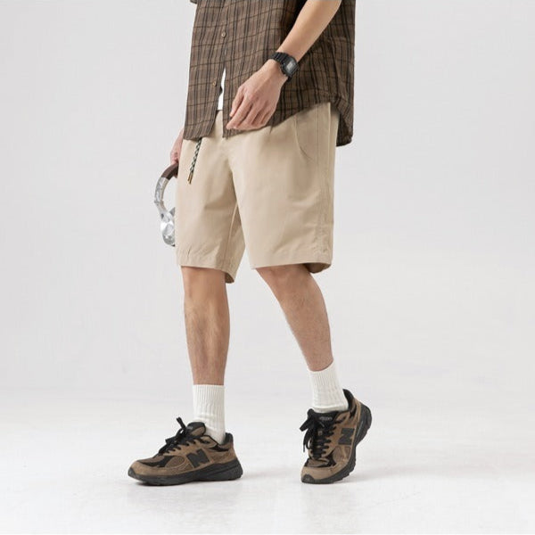 Pantalones cortos para hombre  con diseño minimalista estilo recto casual - Damián