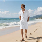 Conjunto de verano para hombre lino transpirable estilo casual - Mateo